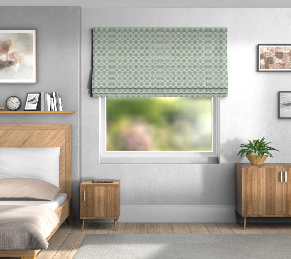 Dara Saltwater Default Roman Blind