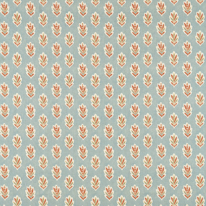 Sessile Leaf Blue Clay Fabric Sample