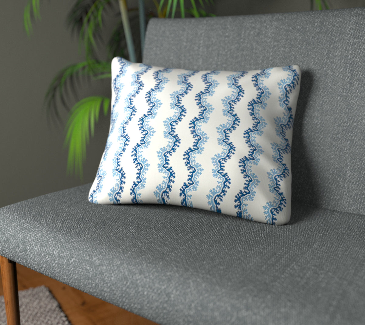 Oxbow Indigo Plain Cushion