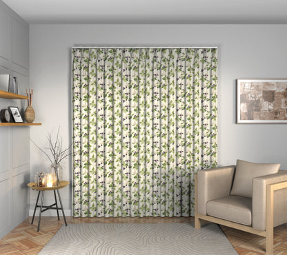 Rubus Blackberry Triple Pleat Curtain