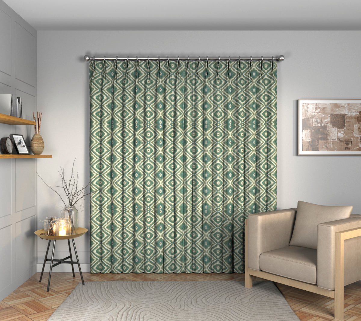 Kelim Celeste Double Pleat Curtain