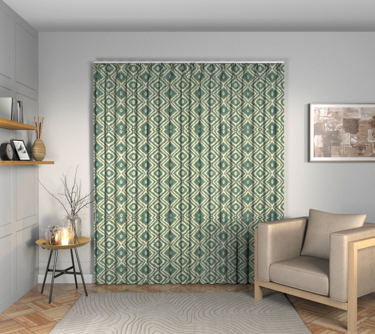 Kelim Celeste Triple Pleat Curtain