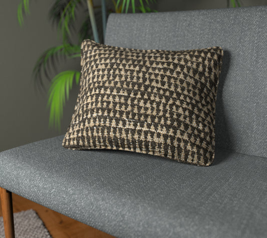 Merrington Charcoal Piped Cushion
