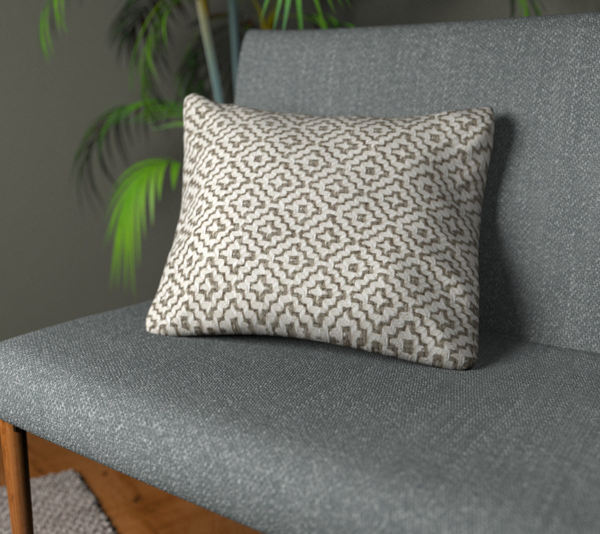 Linden Pebble Plain Cushion