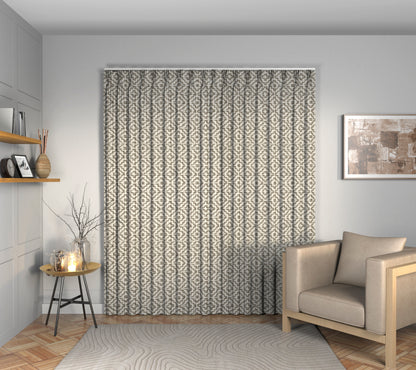 Linden Pebble Triple Pleat Curtain