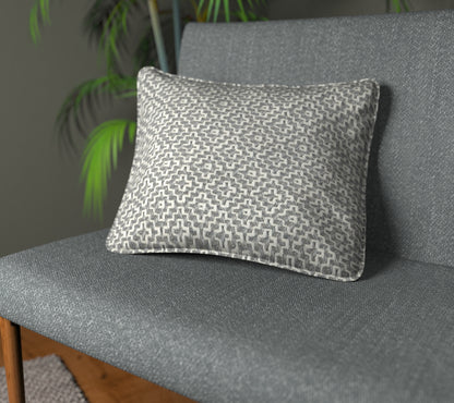 Linden Dove Piped Cushion