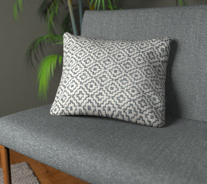 Linden China Blue Plain Cushion