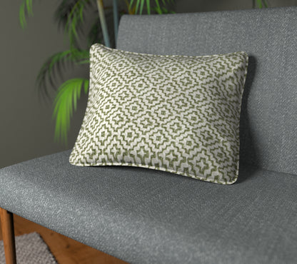 Linden Celadon Piped Cushion