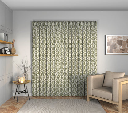Linden Celadon Triple Pleat Curtain