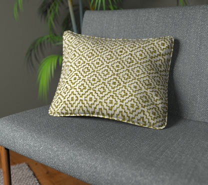 Linden Garden Green Piped Cushion