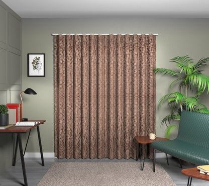 Linden Russet Wave Curtain