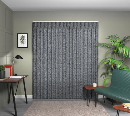 Linden Indigo Triple Pleat Curtain