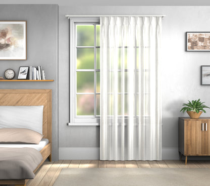 Delis Dove Grey Triple Pleat Curtain