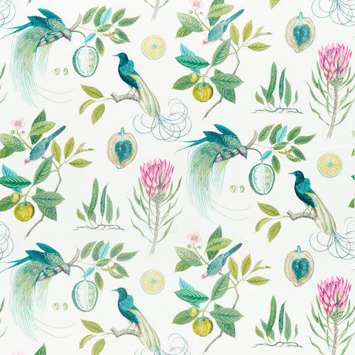Paradesia Botanical Green Fabric Sample