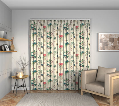 Paradesia Fig/Indigo Triple Pleat Curtain
