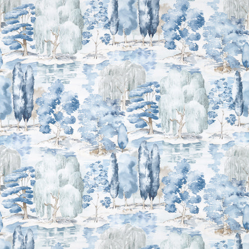 Waterperry Indigo Fabric Sample
