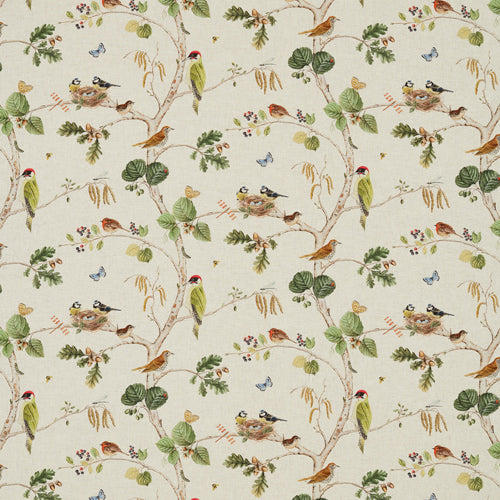 Woodland Chorus Linen/Multi Fabric Sample