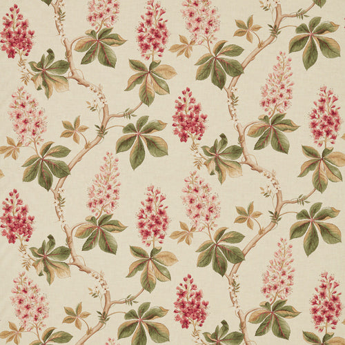Chestnut Tree Coral/Bayleaf Fabric Sample