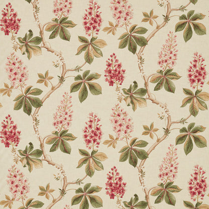 Chestnut Tree Coral/Bayleaf Fabric Sample