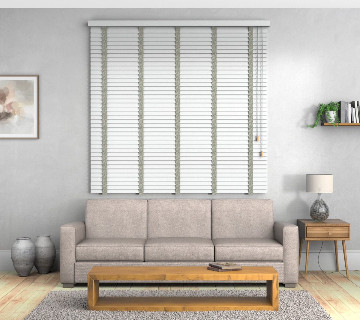 White Venetian Blind