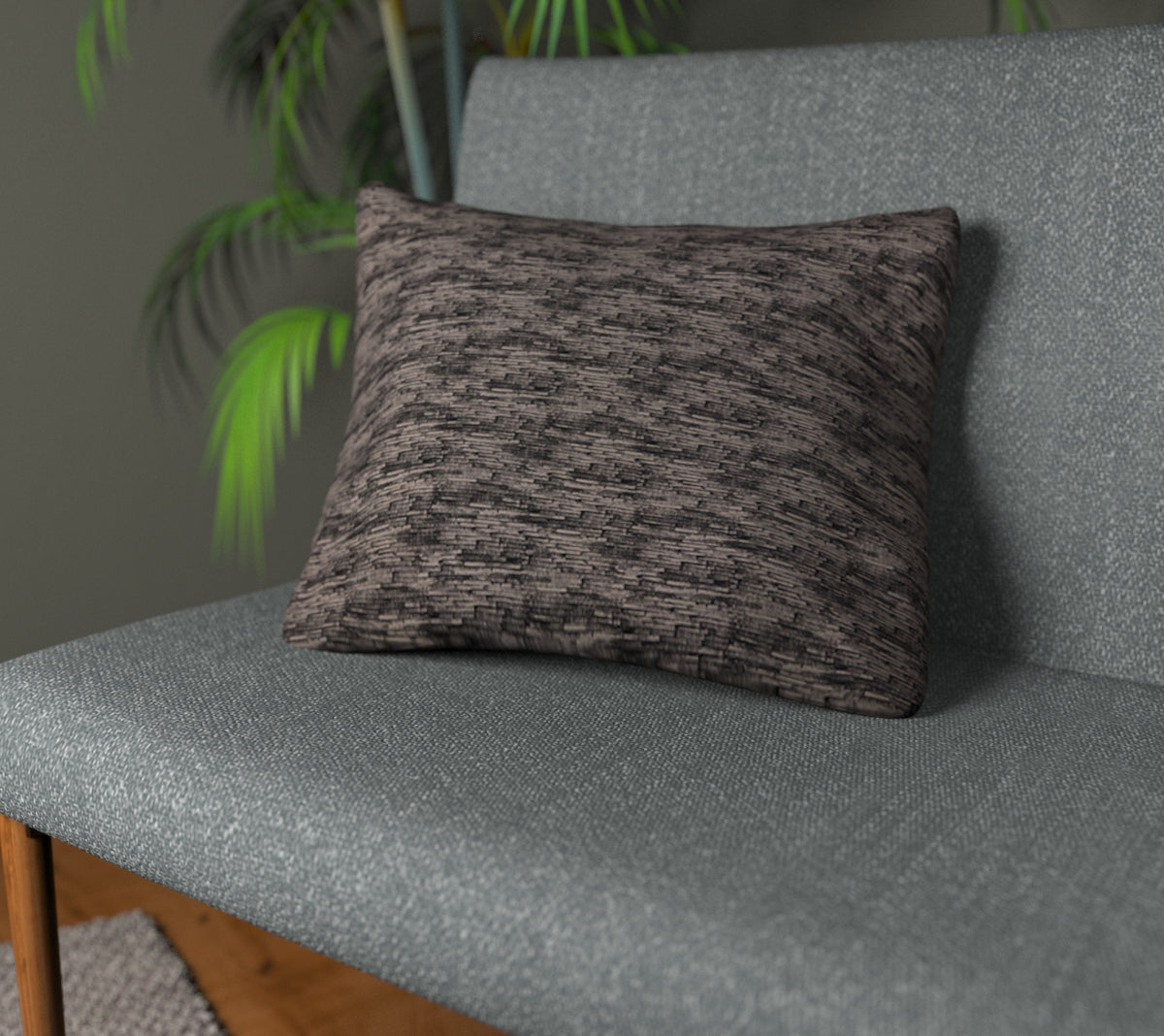 Ellary Charcoal Plain Cushion