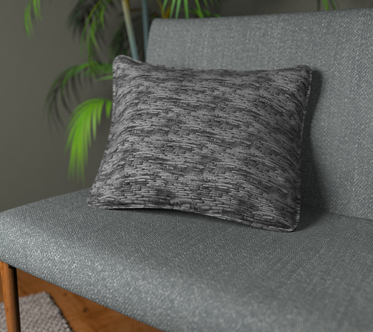 Ellary Smoke Piped Cushion