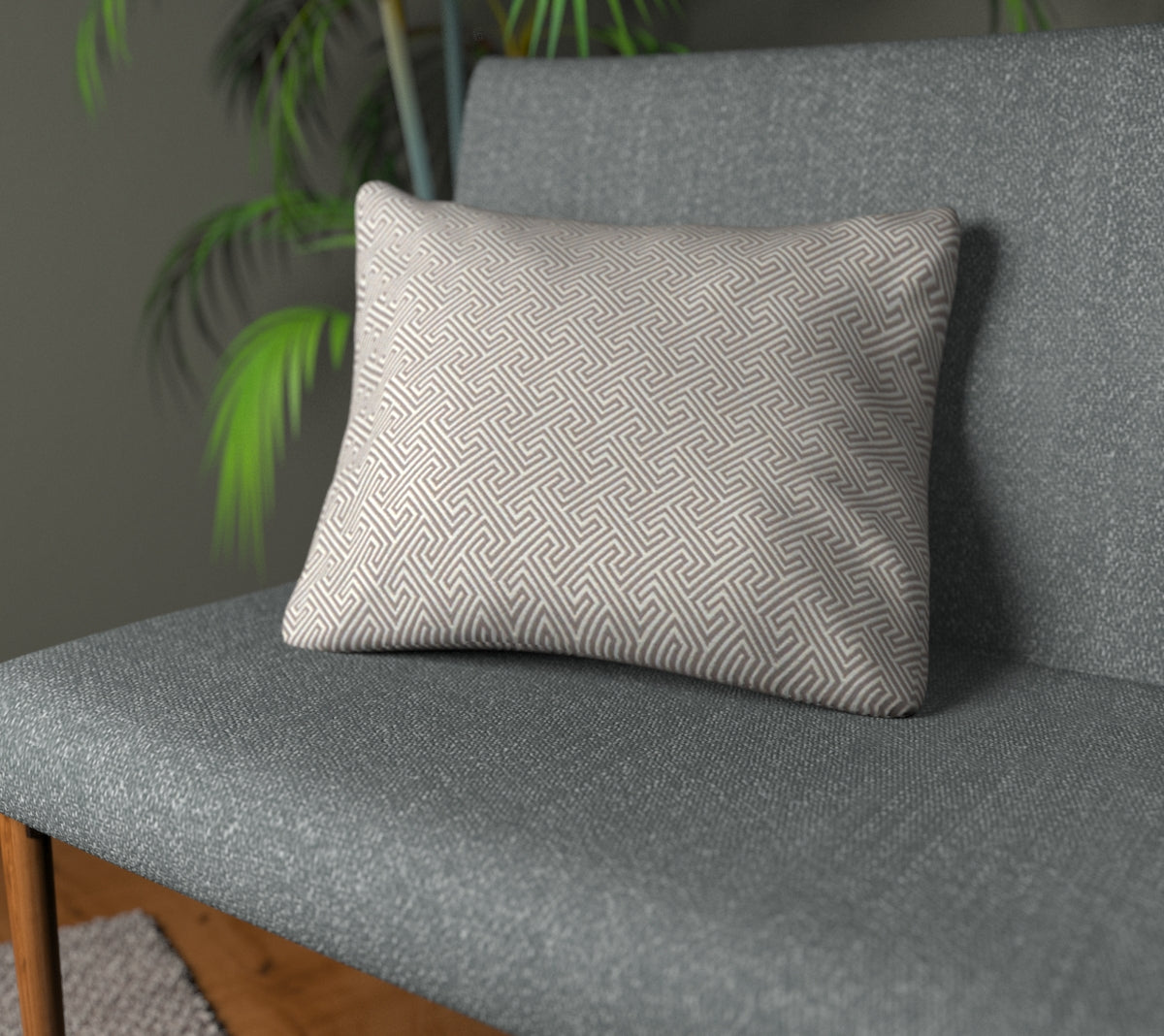 Mercury Mocha Plain Cushion