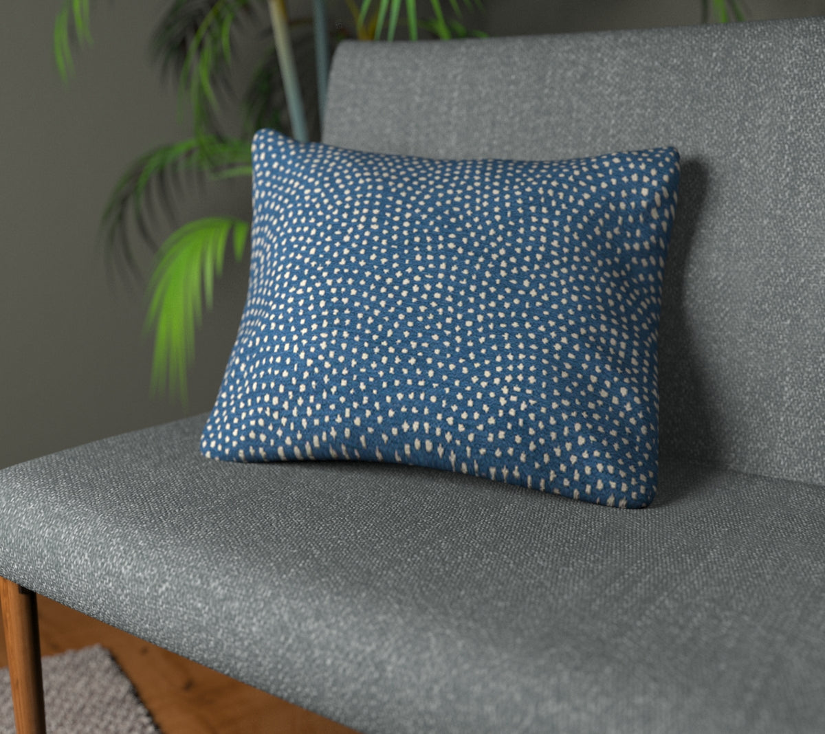 Nebula Denim Plain Cushion