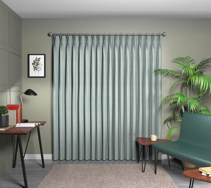Nebula Duckegg Double Pleat Curtain