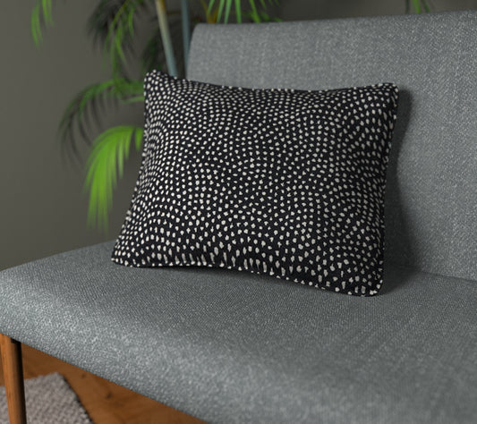 Nebula Noir Piped Cushion