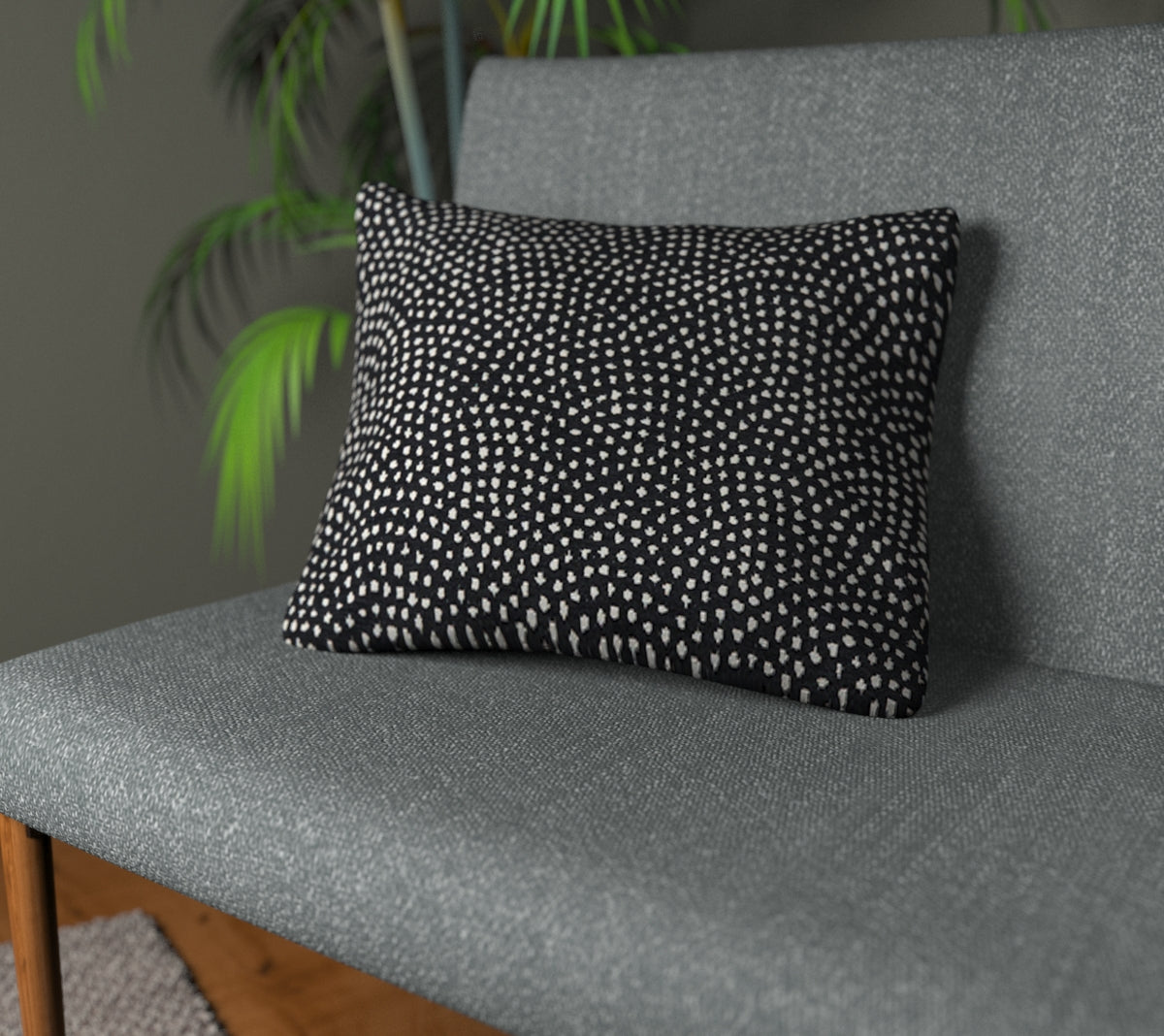 Nebula Noir Plain Cushion