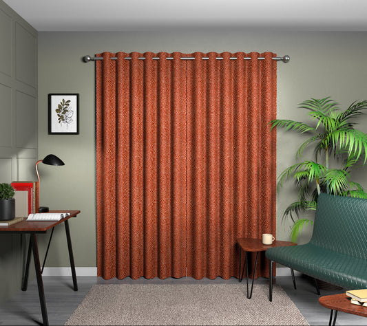Nebula Spice Eyelet Curtain