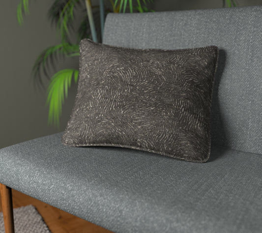 Levante Charcoal Piped Cushion