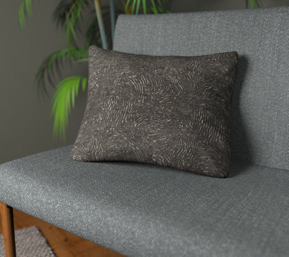 Levante Charcoal Plain Cushion