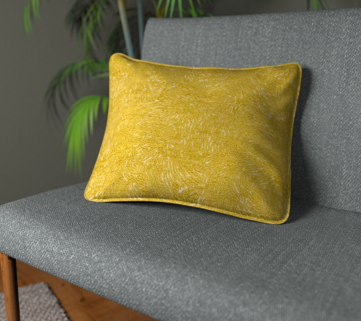 Levante Chartreuse Piped Cushion