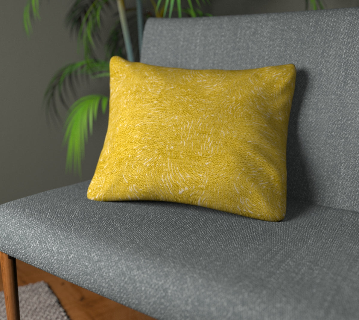 Levante Chartreuse Plain Cushion