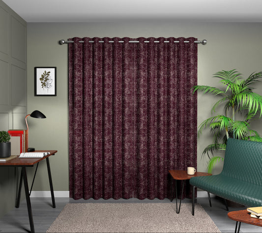 Levante Damson Eyelet Curtain