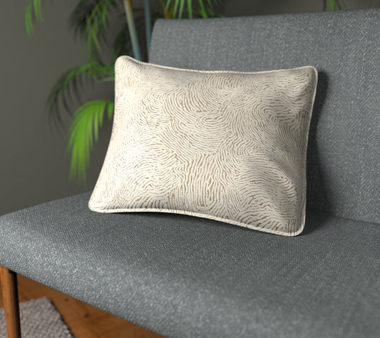 Levante Ivory Piped Cushion