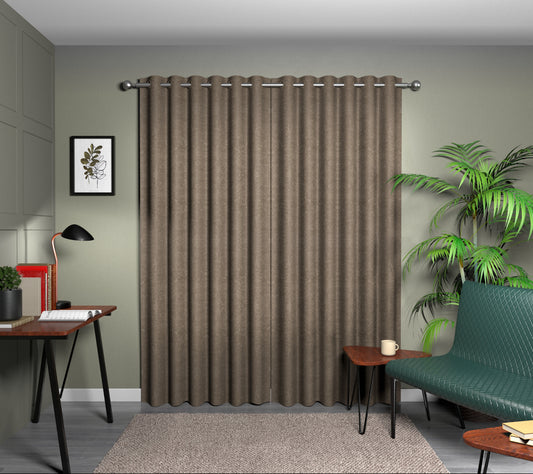Levante Taupe Eyelet Curtain