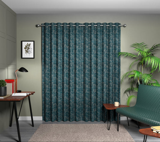 Levante Teal Eyelet Curtain