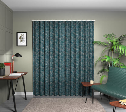 Levante Teal Wave Curtain