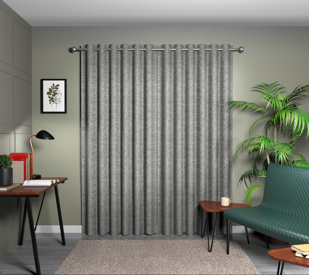 Kelso Birch Eyelet Curtain