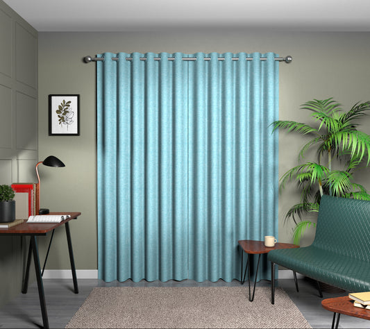 Kelso Bluebird Eyelet Curtain