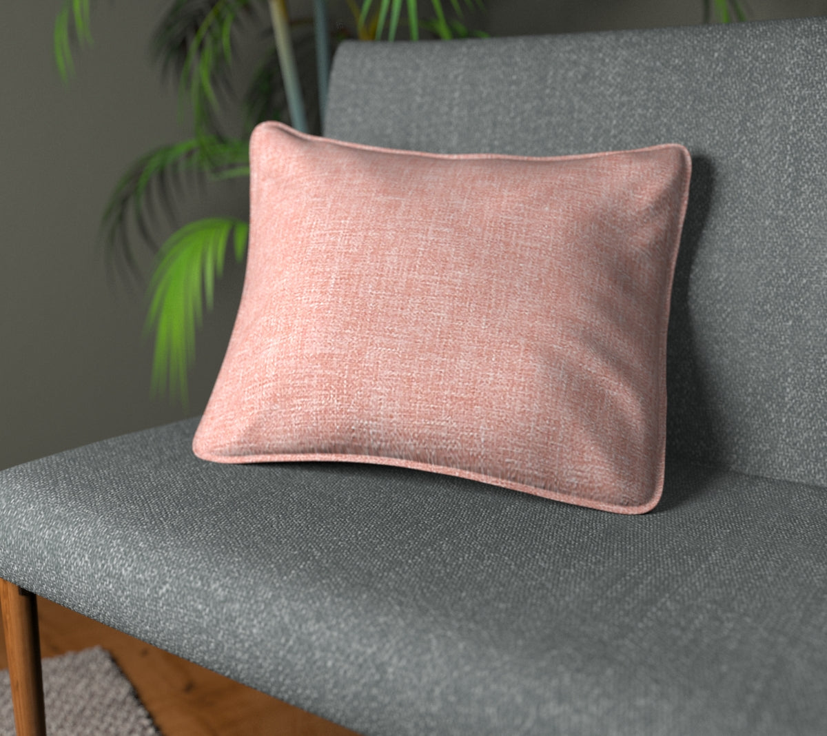Kelso Coral Piped Cushion