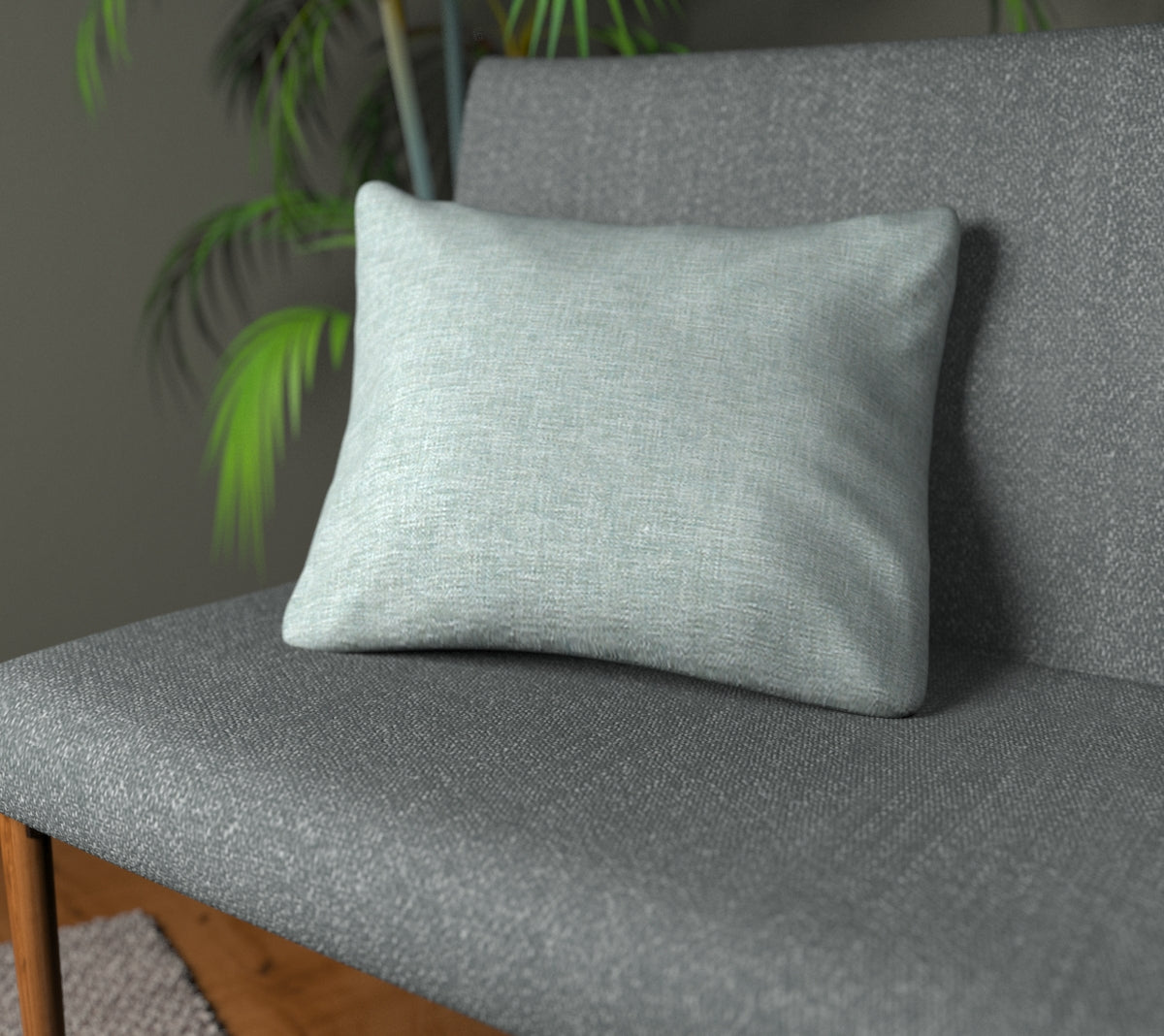 Kelso Eau De Nil Plain Cushion