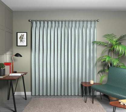 Kelso Eau De Nil Double Pleat Curtain