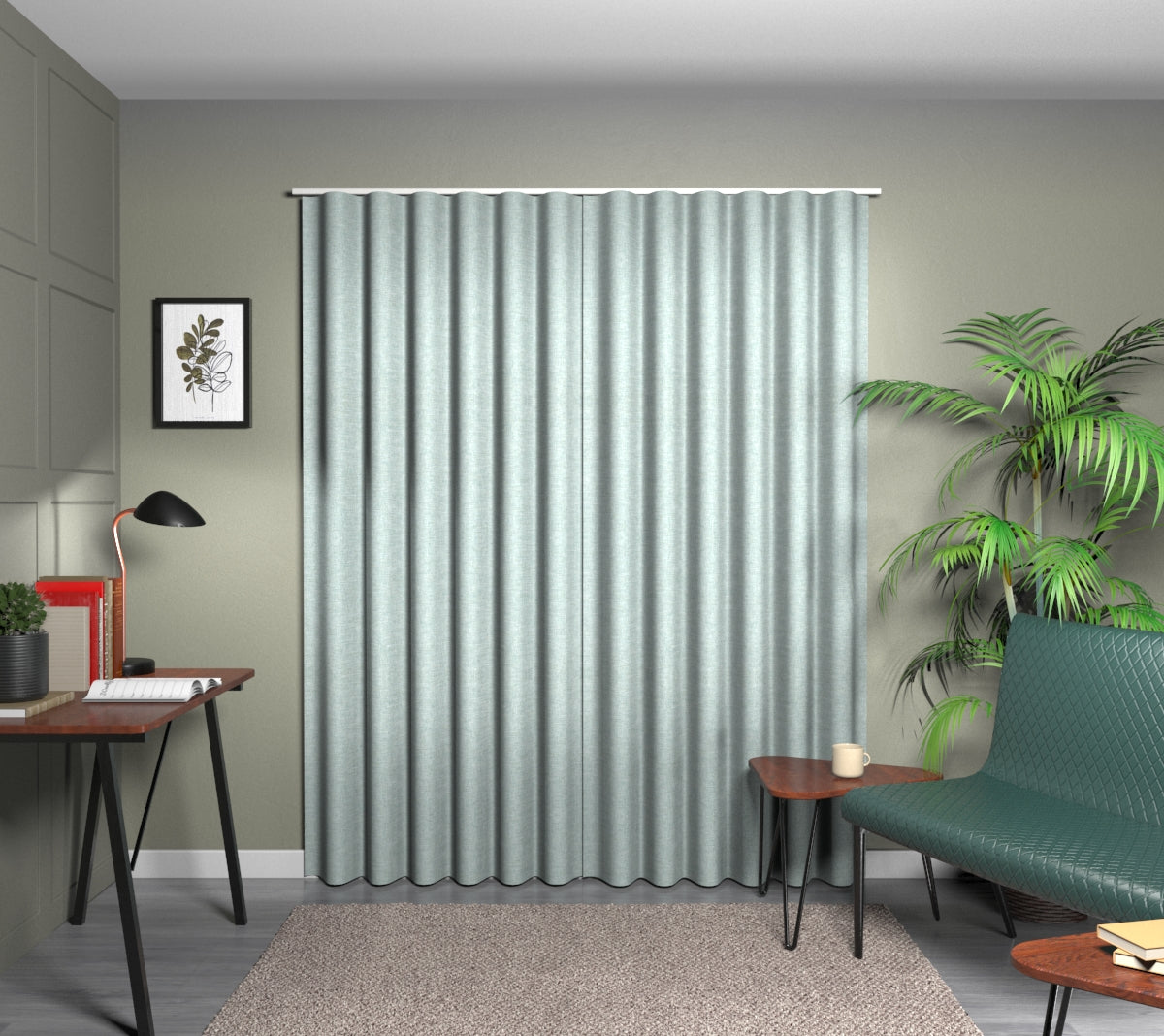 Kelso Eau De Nil Wave Curtain