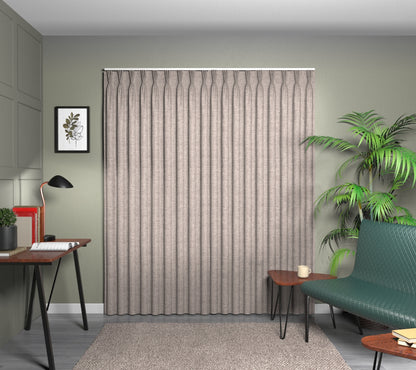 Kelso Espresso Triple Pleat Curtain