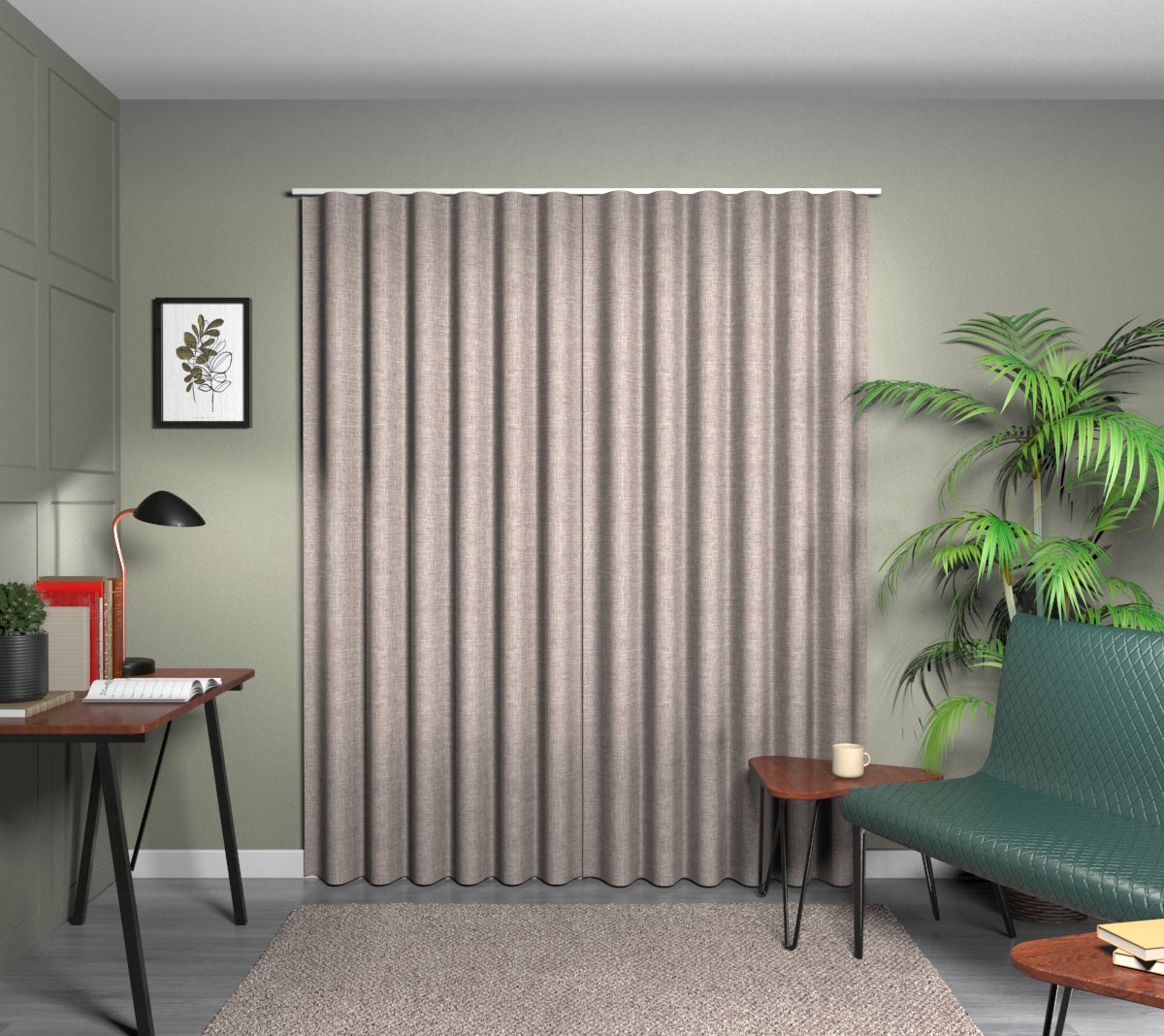 Kelso Espresso Wave Curtain