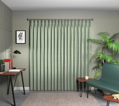 Kelso Forest Double Pleat Curtain